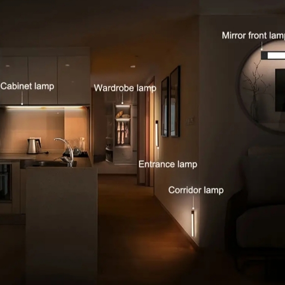 3 pcs LED Motion Sensor Cabinet Light, Under Counter Closet Lighting Wireless - Picture 6 of 10